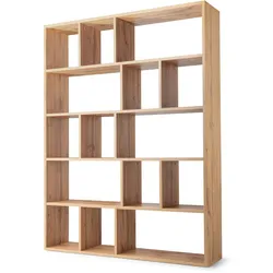 BÜCHERREGALE MOSAICO 151 / 198 / 34 cm Eichefarben