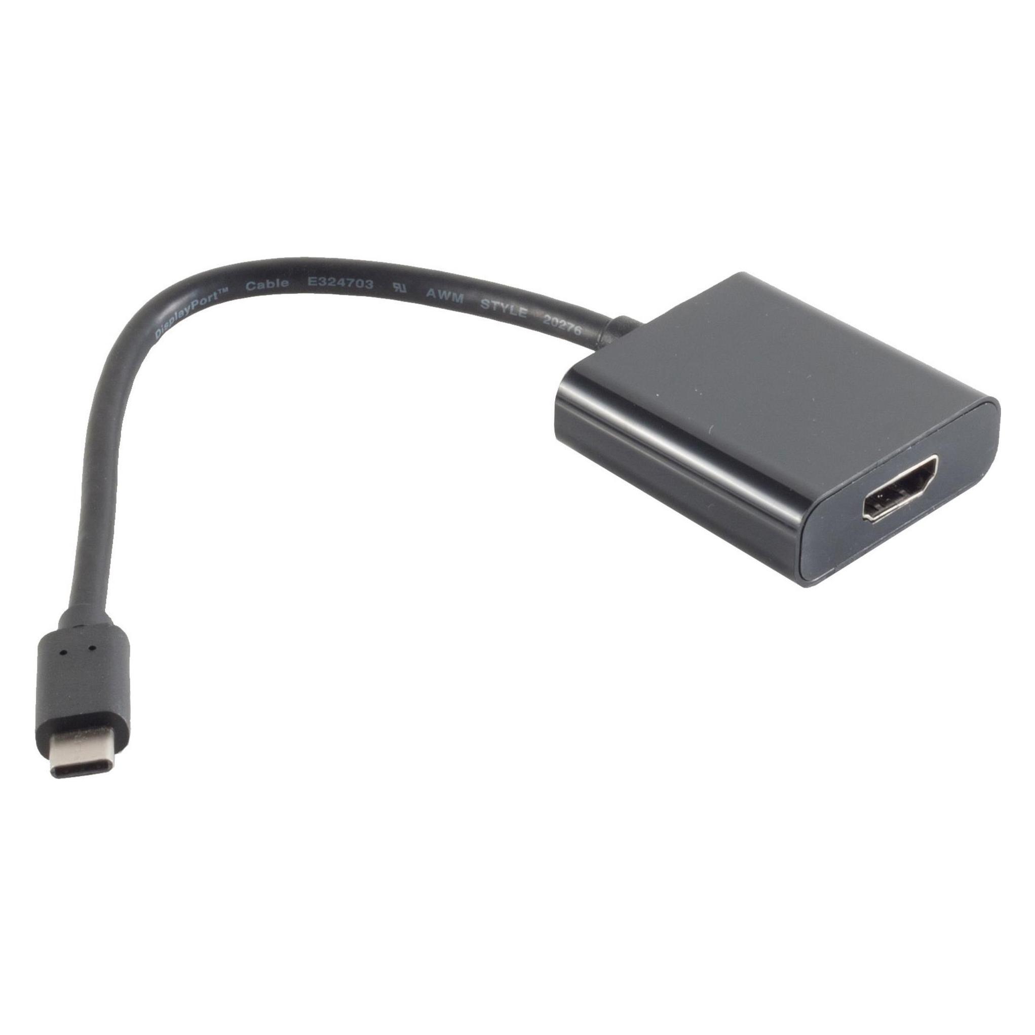 Shiverpeaks 14-05001 0.2m USB C HDMI Type A Standard Schwarz Videokabel-Adapter - Digital/Da (14-05001)