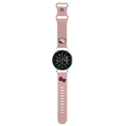 Hello Kitty Silicone Kitty Head - universell Armband für Smart- Uhr 22 mm (rosa)