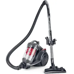 Fakir BL 240 Trend Bodenstaubsauger anthrazit / rot, Staubsauger, Schwarz, Rot