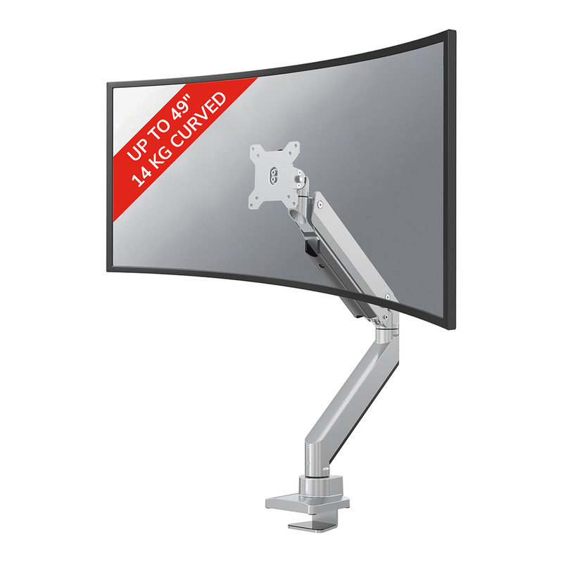Neomounts NM-D775SILVERPLUS Monitorarm voor 10-49 inch schermen met gasveer en Topfix