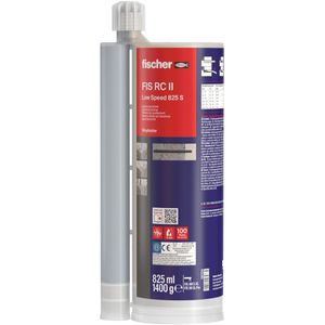 Fischer Injektionsmörtel 567514, FIS RC II Low Speed 825 S, Hochleistungsmörtel, mit Statikmischer, 825ml