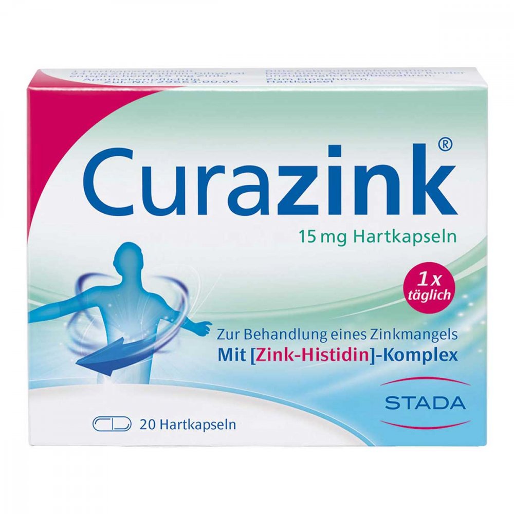STADA Consumer Health Deutschland GmbH Curazink 15 mg Hartkapseln gegen Zinkmangel 00679380