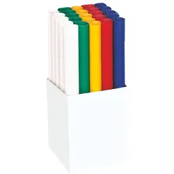 Folia, Bastelpapier, Transparentpapier EXTRA STARK farbsortiert 115 g/qm 25 Rolle (115 g/m2, 25x)