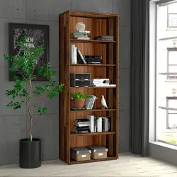 FORTE Regal Faik Holzoptik Vintage Braun