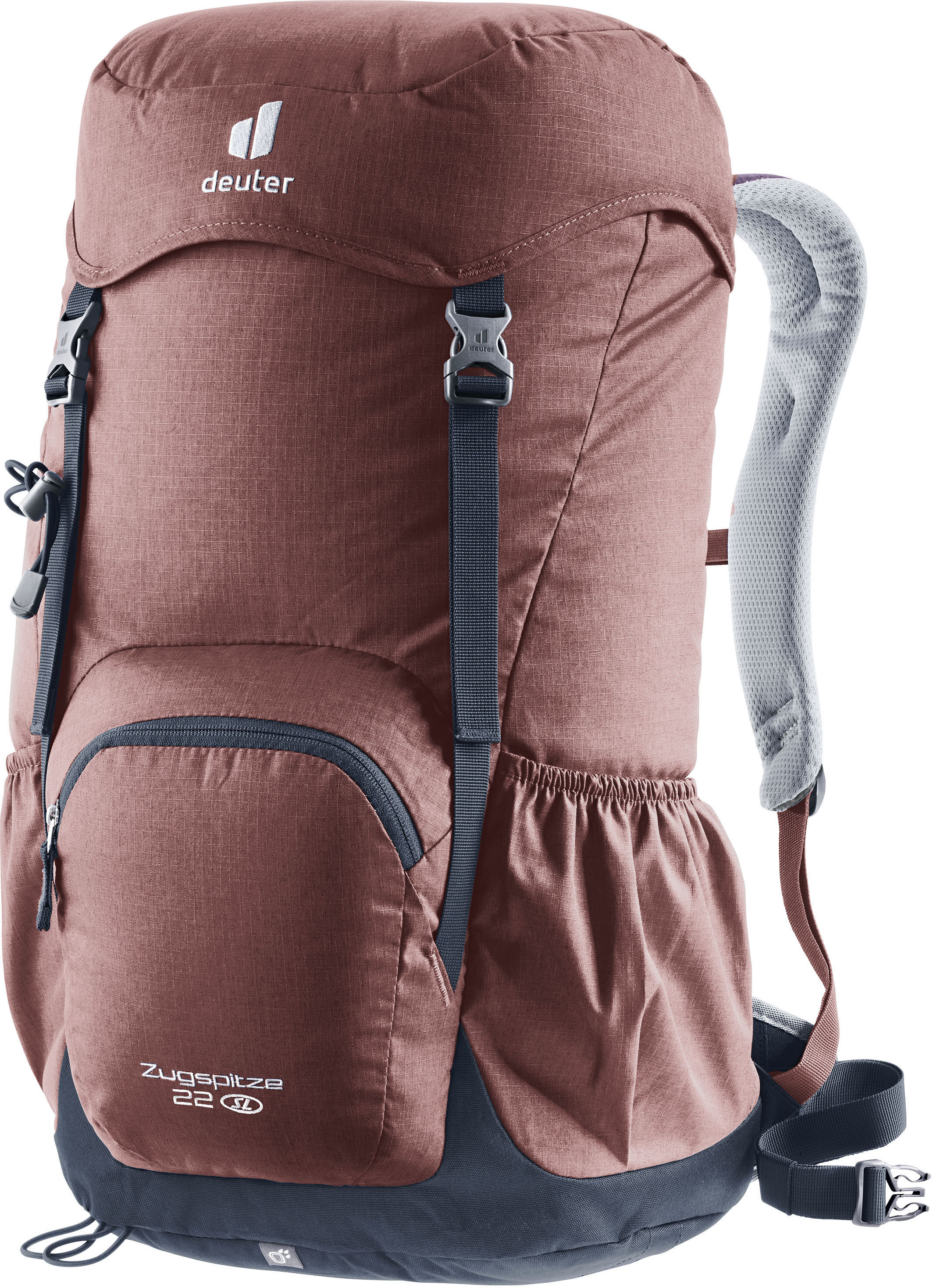 Wanderrucksack DEUTER "ZUGSPITZE 22 L", rot (caspia, ink), Rucksäcke, B/H/T: 34cm x 52cm x 22cm, Web, Polyester, unifarben, Wanderrucksack, mit 22 Litern Volumen, B:34cm H:52cm T:22cm
