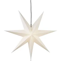 Star Trading, Weihnachtsbeleuchtung, Papierstern STAR NICOLS weiss 80x80cm 1 LED E14