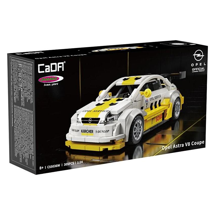 Jamara CaDA Opel Astra V8 Coupe 1:24 weiss Bricks (402922)