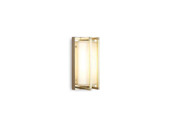 Wandlamp buiten Ice Cubic, dimbaar, messing / goud, Messing