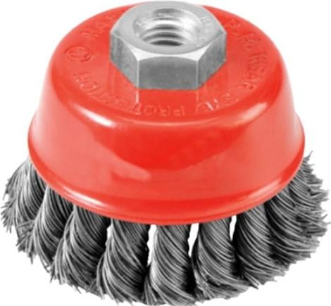 AWTOOLS 65mm M14 draadborstel met rechte draden