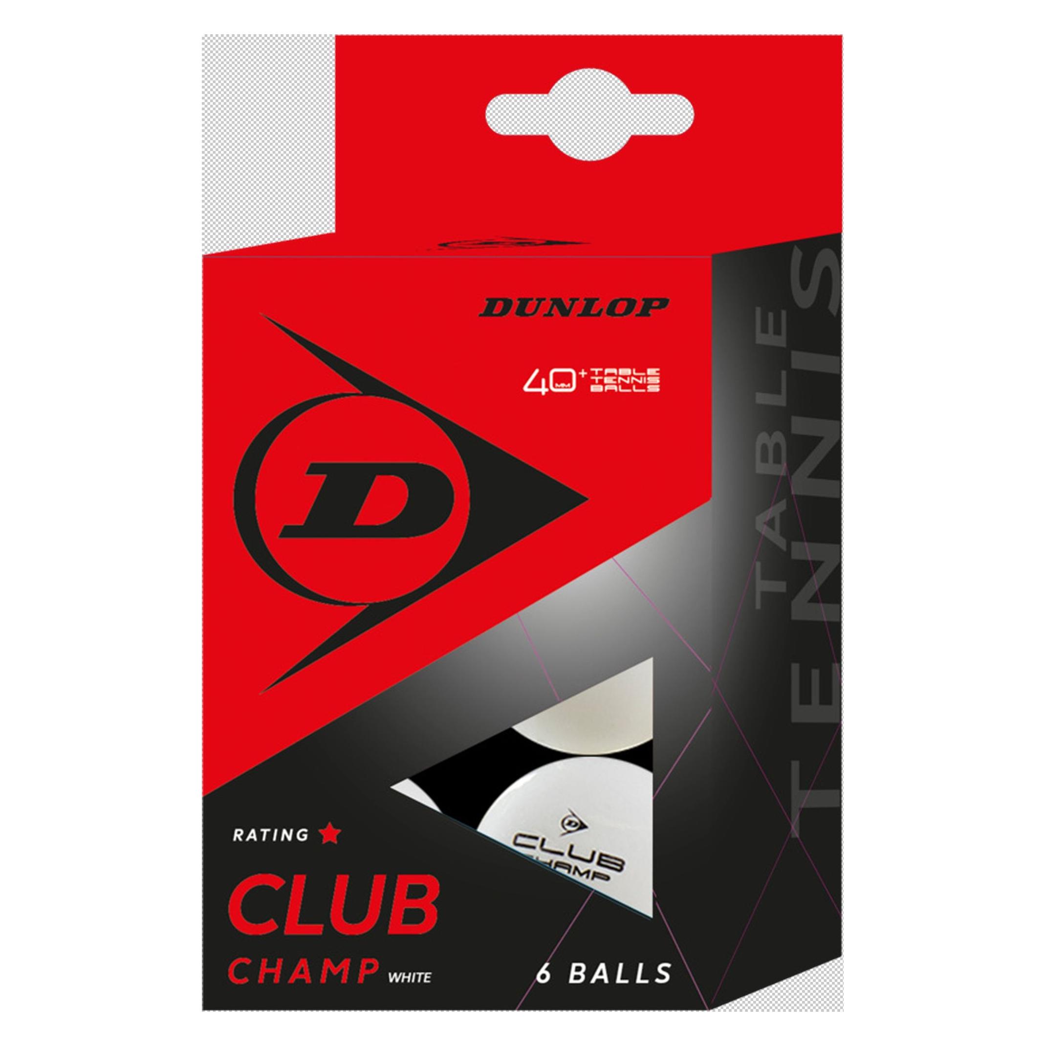 Dunlop 40+ Club Champ 6 Ball Weiss - white (6 Stk.) (679345N)