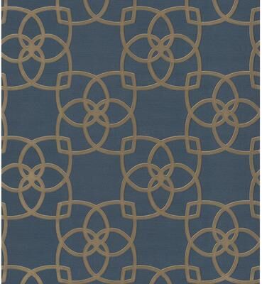 Antonina Vella Serendipity Navy Wallpaper