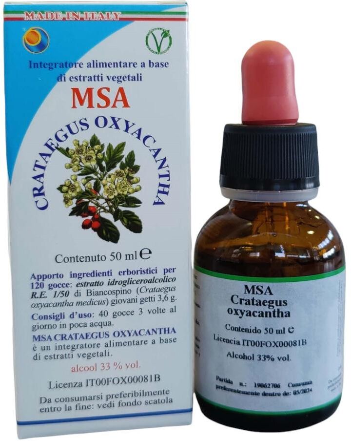 HERBOPLANET Srl MSA CRATAEGUS OXYACA 50ML