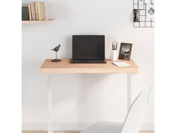 PTUGUOF Tischplatte Massivholz Buche 100x50x4 cm Rechteckig Ersatztischplatte, Bartisch, Beistelltisch, Möbelprojekt, Feuchtes Tuch Reinigung