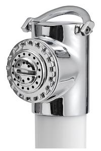 Classic Evo verchr. Deckdusche PVC Schlauch 2.5 mm Osculati 15.250.09BU