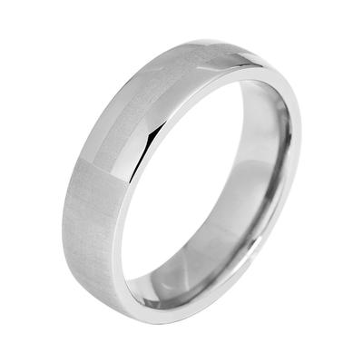 Partnerring AKZENT "Casual Duty, silberfarbig, langlebig" Gr. 68, silber (silberfarbig), Fingerringe, Herren, 68, Titan