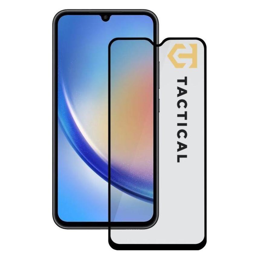 Tactical Glass 5D Samsung Galaxy A34 Black (1 Stk., Samsung Galaxy A34 5G) (8596311206337)