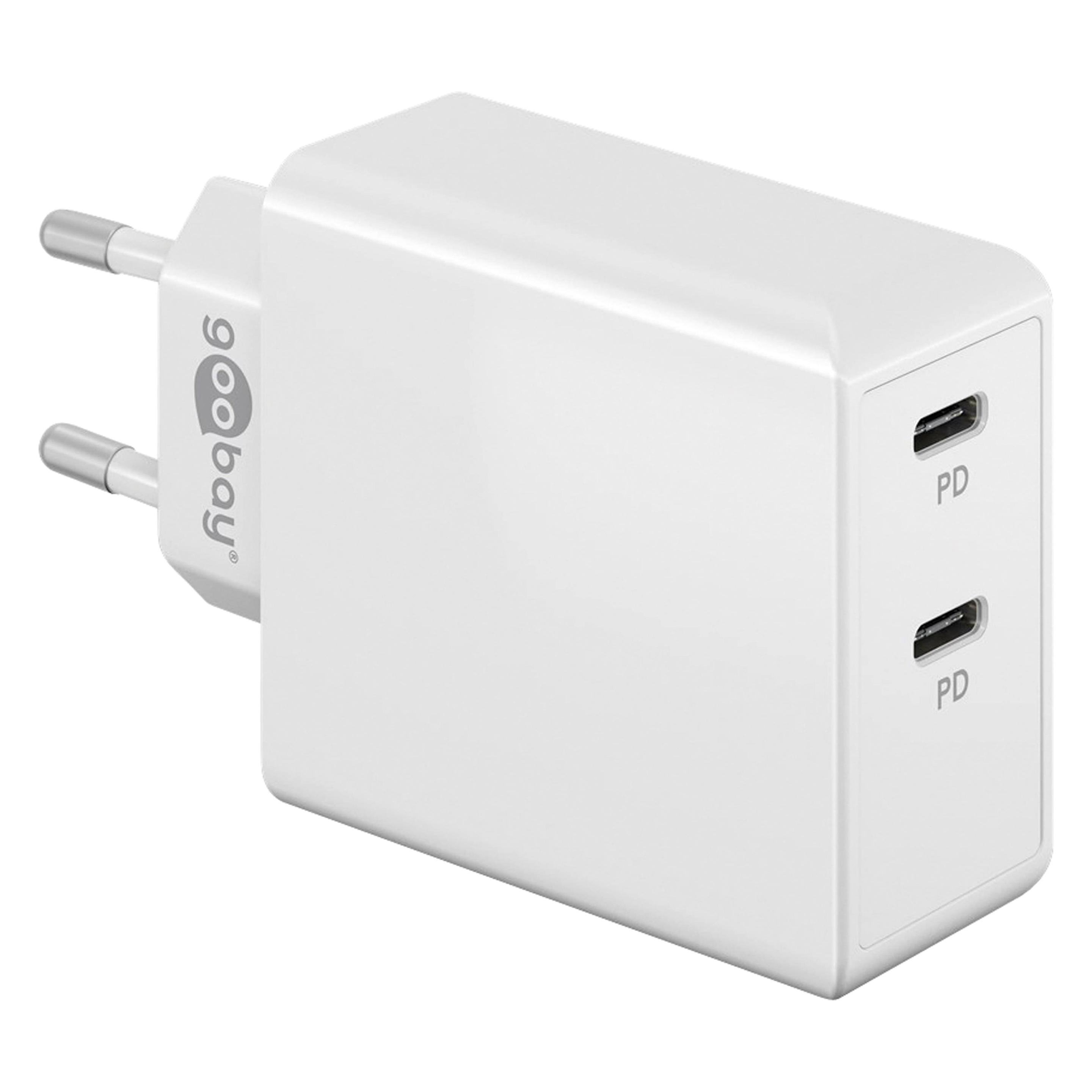 Goobay Dual USB-C Schnellladegerät (36 W, 2 Ports) (61758)