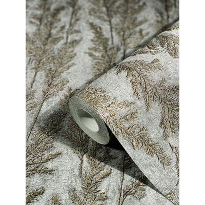 Vliestapete MARBURG, silber, B:0,7m L:10,05m, Vlies, Tapeten, moderne Tapete für Wohnzimmer Schlafzimmer Küche