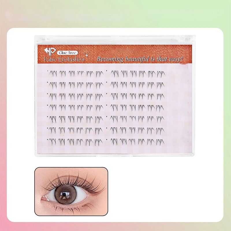 INF Keine Kleber Falsche Wimpern (3+1 Untere Wimpern) - Einfache Anwendung, Natürlicher Look