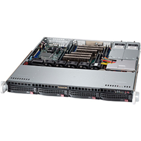 Supermicro SuperChassis 813MFTQ-R606CB, Rack, Server, Schwarz, Grau, ATX, micro ATX, 1U, Heimbüro