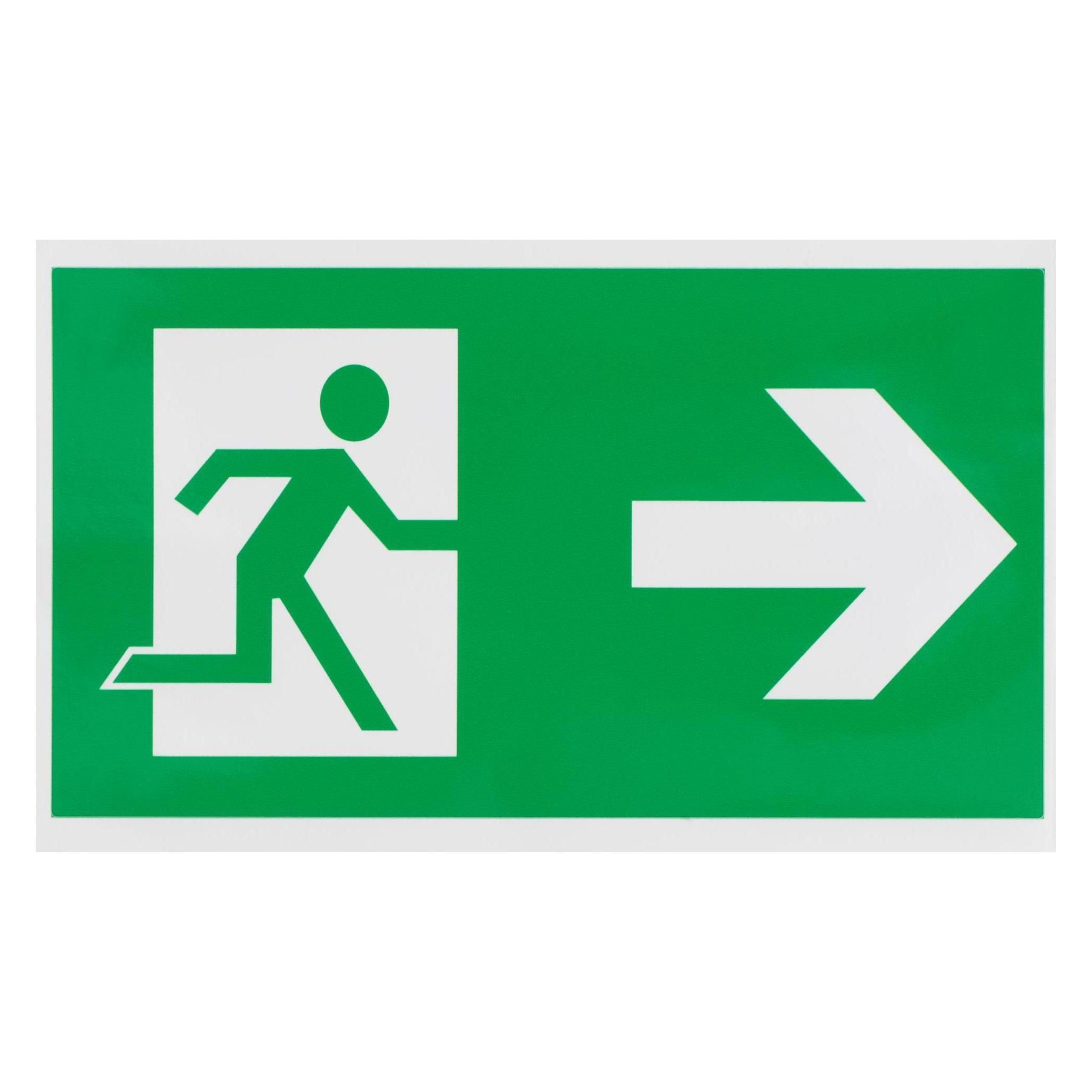 STICKER EXIT TO THE RIGHT 100X180MM (36519033)