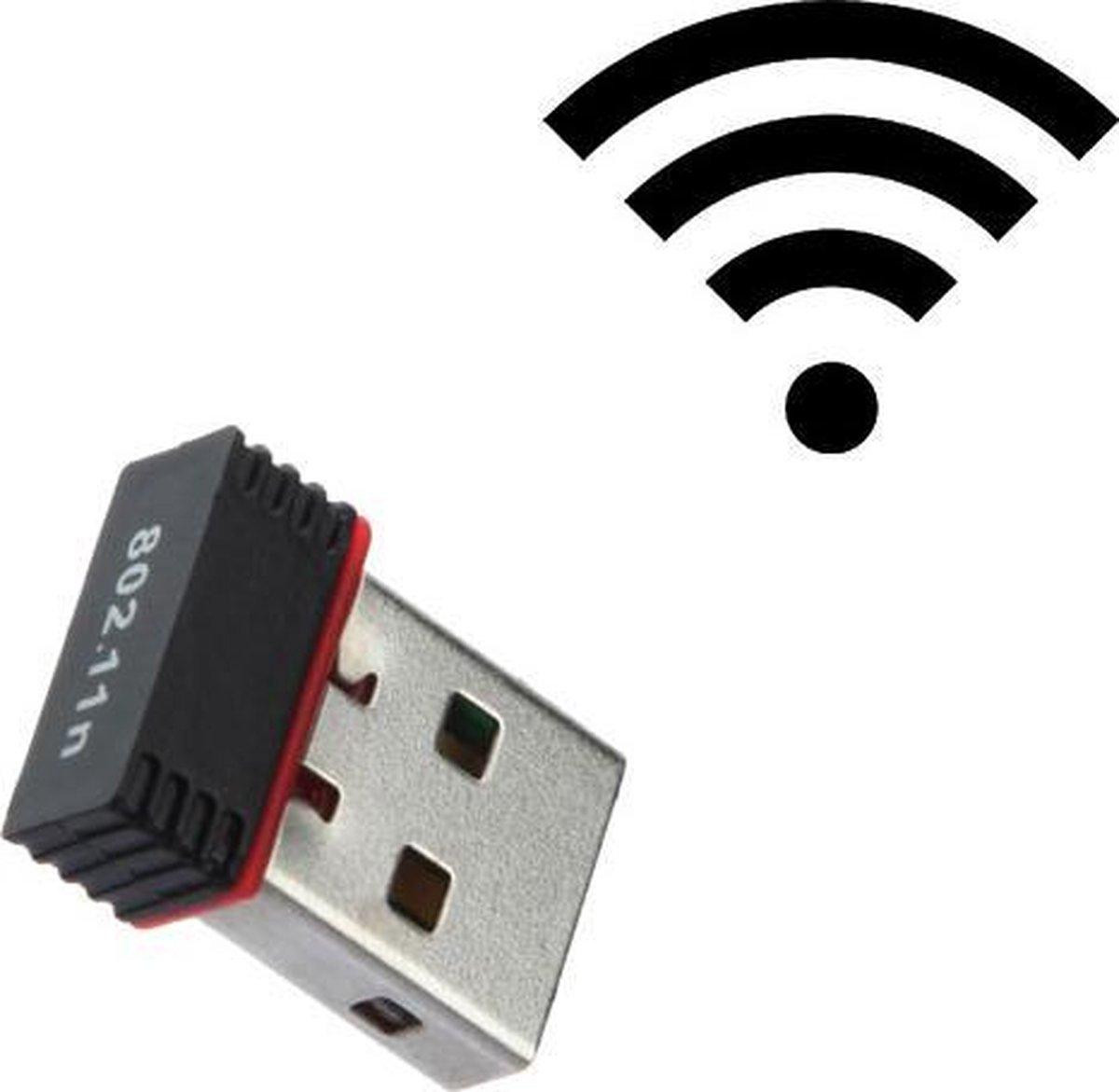 CHPN Mini WiFi USB-adapter - Universele Plug & Play WiFi-adapter voor draadloze WLAN-netwerken