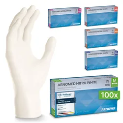 Arnomed Nitrilhandschuh White - Größe Xl 100 ST