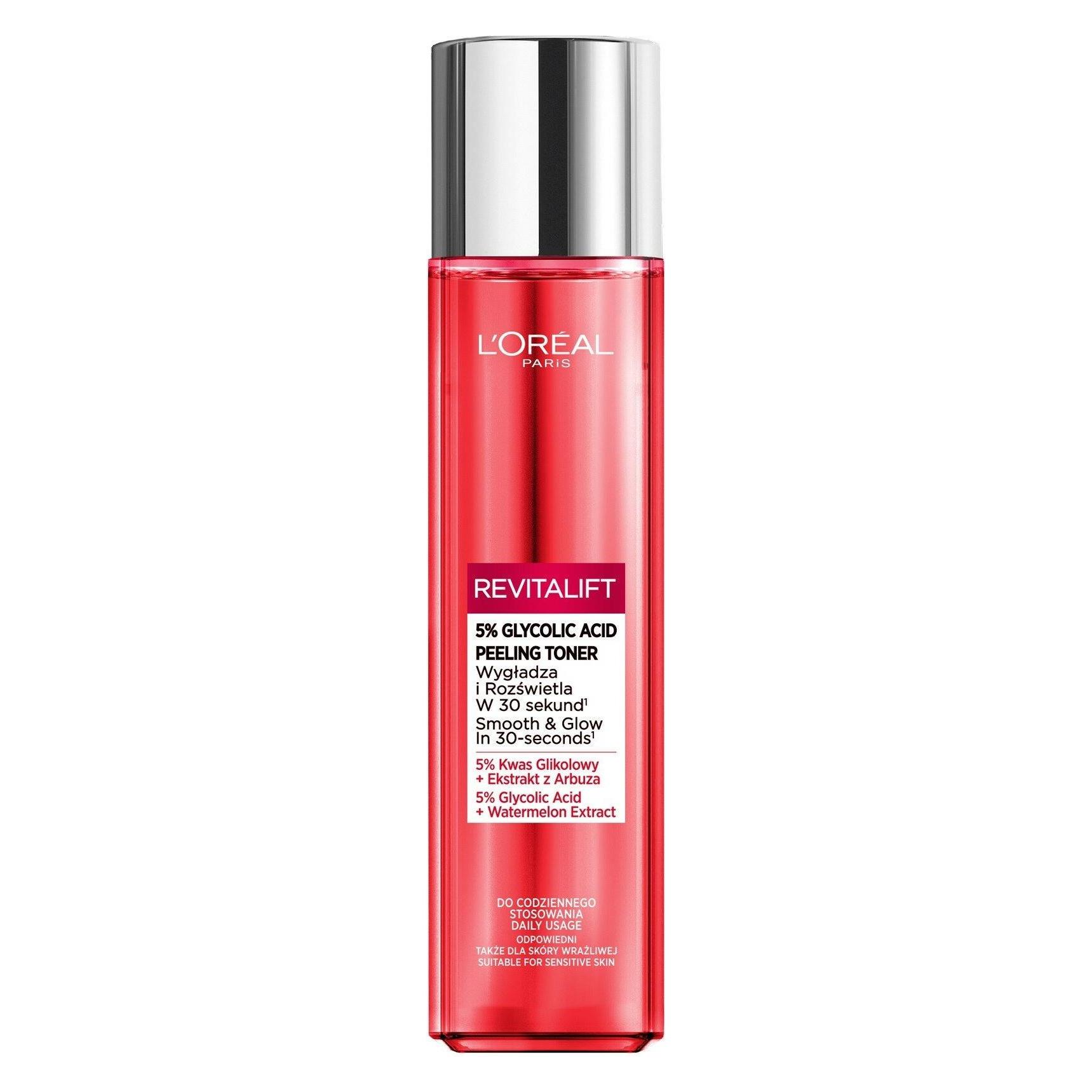 L'Oréal Paris Loreal REVITALIFT Peeling-Toner mit Glykolsäure (5%) 180ml (Reinigungspeeling, 180 ml) (3600524019686)