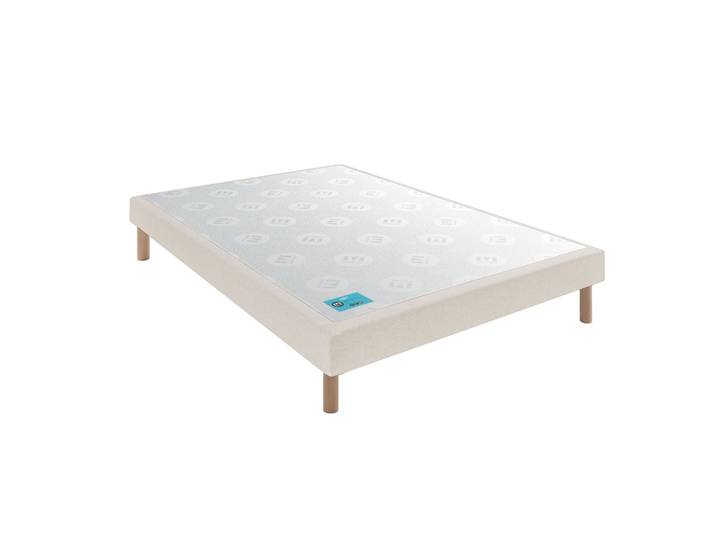Sommier tapissier Pencil medium sable blanc - Merinos 90x200