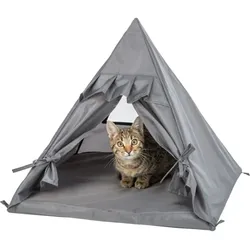 Höhle Tipi Samoa, 55 × 50 × 55 cm, grau