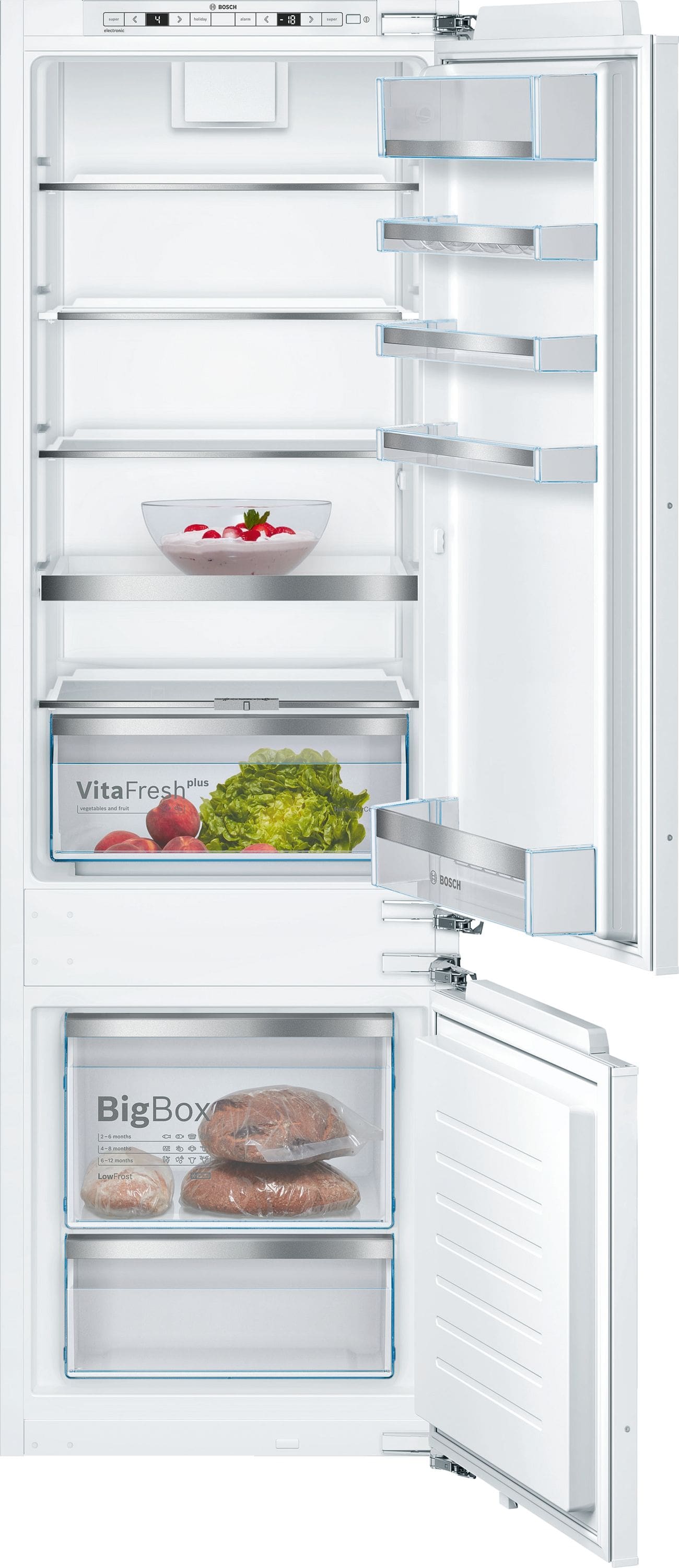 Bosch Serie 6 KIS87ADD0 208 l / 62 l 177,5 cm Einbau Kühl-/Gefrierkombination 165 kWh