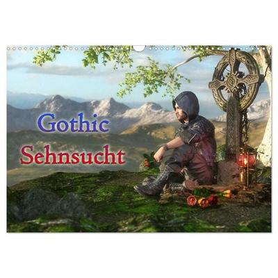 Gothic Sehnsucht (Wandkalender 2027 DIN A3 quer), CALVENDO Monatskalender