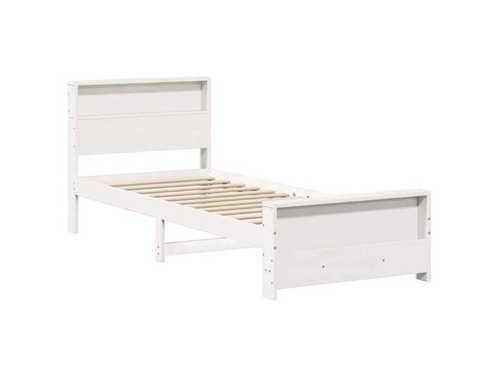 Lit 1 place 90x200cm - VIDAXL - Structure/Cadre de lit - Blanc Bois d'ingénierie L2771