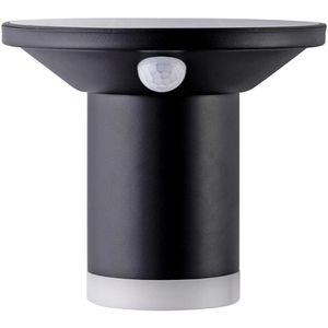 ChiliTec Wandleuchte 24002, aus Kunststoff, für außen (IP44), Solarbetrieb, mit Bewegungsmelder, schwarz, warmweiß, mit LED