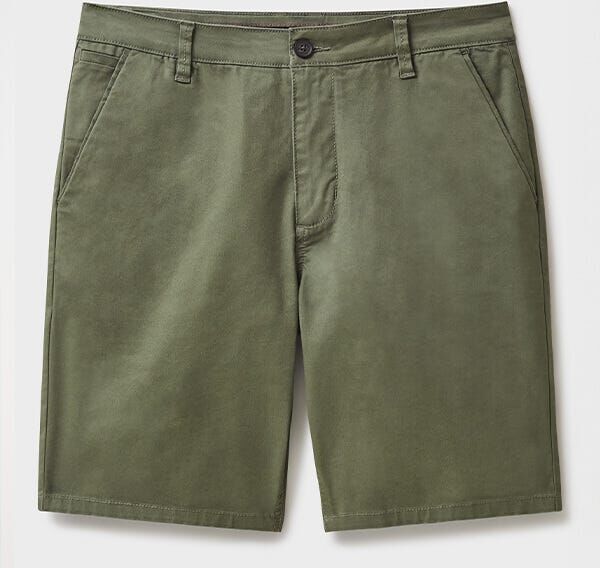 Crew Clothing Company Crew Clothing Mens Bermuda Chino Stretch Shorts Heritage Olive