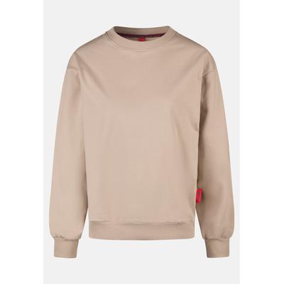Sweatshirt SALZHAUT "Sweatshirt DINGN", Damen, Gr. L, beige (oat), Sweatshirts Sweatshirt