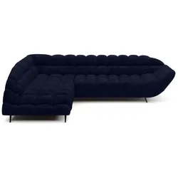 Ecksofa Gappa Stoff Blau Dunkelblau