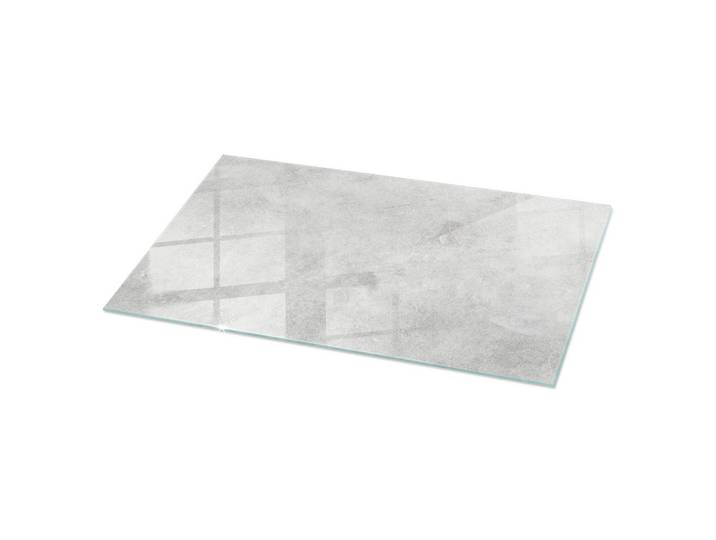GLASPLATTE 140x70 cm Betonstruktur mit Kratzern