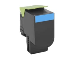 Lexmark 802HC Rückgabe-Tonerkassette Cyan für ca. 3.000 Seiten 80C2HC0