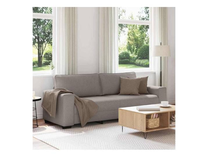 LuxusKollektion Loungesofa Sofa Couch Sitze Wohnzimmer Kissen Büro Schlafzimmer 180 cm Taupe