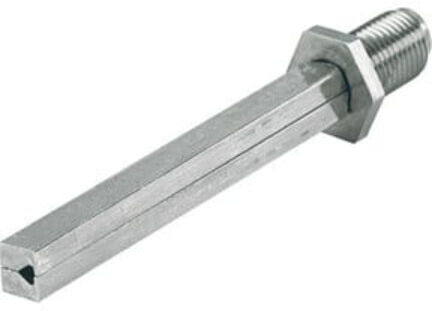 Axe profilé Hoppe FDW 4-KT.8mm L.100mm Fe galv. (823246)