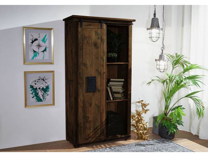Armoire en bois de manguier huilé RAILWAY #415