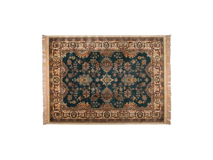 Tapis en tissu camel, rectangulaire, à motifs, franges, épaisseur