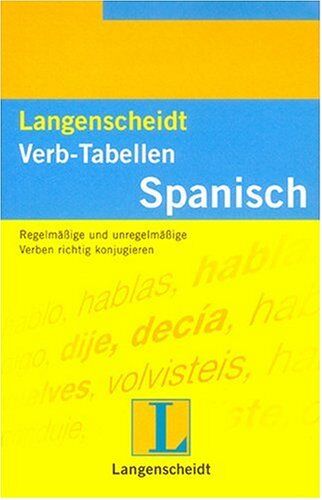 Christian Frieser - Langenscheidts Verb-Tabellen, Spanisch - Preis vom 15.10.2026 23:06:25 h