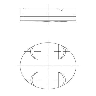 MAHLE Kolben 0052401