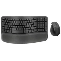 LOGITECH Wave Keys and Lift Combo, schwarz, Logi Bolt, USB/Bluetooth, US