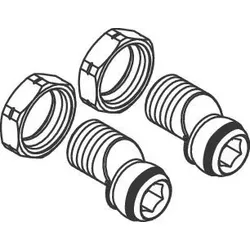 Hansgrohe Kugel-S-Anschluss Set Axor Duschkombi, 96742000 96742000