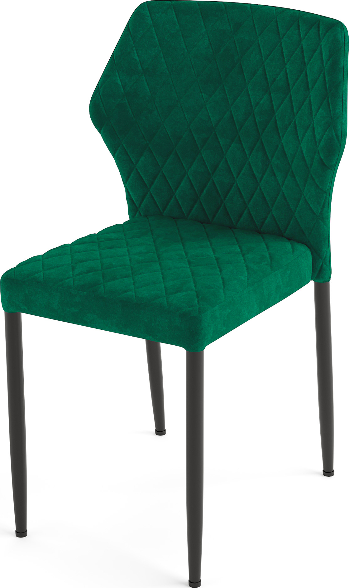 Louis Stapelstuhl Grün, velours gepolstert, feuerhemmend, 49x57,5x81,5cm (BxTxH), 52002