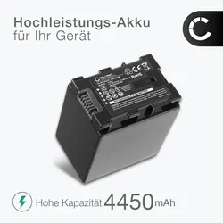 Cellonic Akku für JVC GZ-HM430, GZ-HM655, GZ-HM445, GZ-MS216, GZ-MG750, GZ-HD500 (Kamera Akku), Kamera Stromversorgung, Schwarz